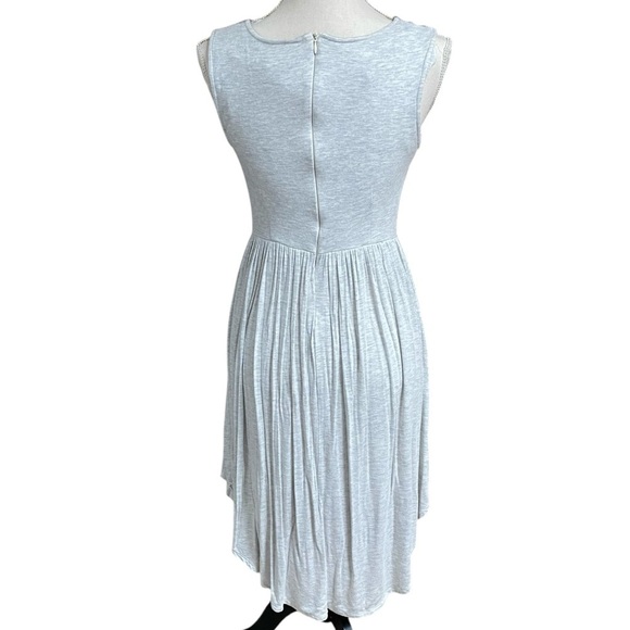 Anthropologie Dolan Left Coast Blue-Gray Embroidered High-Low Dress Size S Boho - Picture 11 of 15